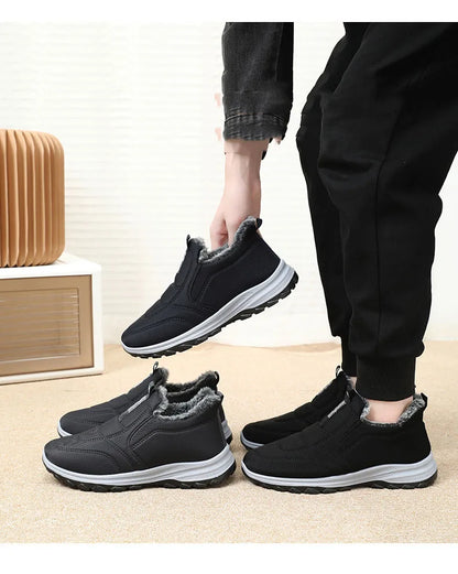 Women's Winter Slip On Walking Shoes Fashion Lightweight Running Shoes For Women Workout Warm Casual Non Slip Sneakers