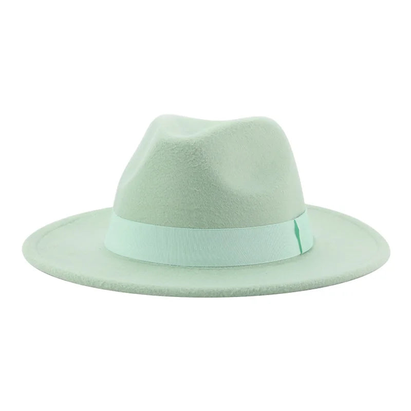 Hats for Women Fedora Women's Hat Men Classic Panama Formal Dress Church Wedding Decorate Women Winter Hat Sombreros De Mujer