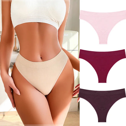 3PCS Seamless Women's Lingerie Female Thongs Sexy Underwear Low-Rise Underpant Women's Panties Intimates Bikini Briefs S-XL Set13 CHINA | 3pcs