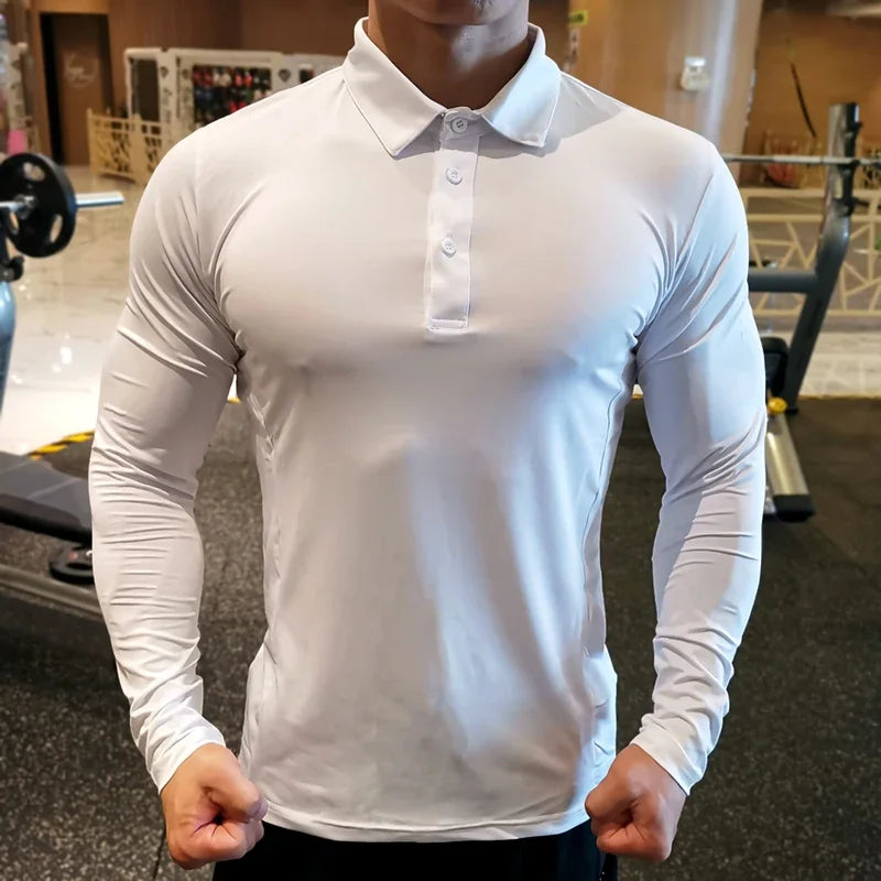 Men Compression Sport T-Shirt Long Sleeve Top Gym Running Clothing Fitness Tight Sportswear Hiking Rashgard Sweatshirt Plus Size