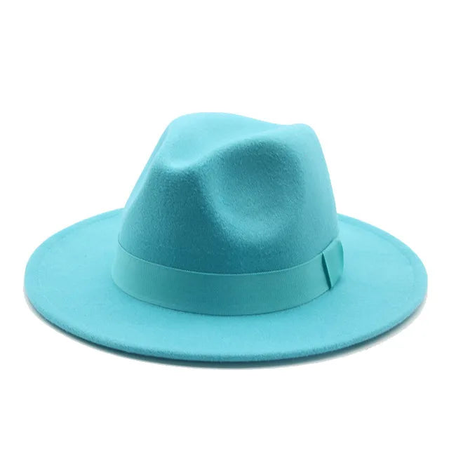 Hats for Women Fedora Women's Hat Men Classic Panama Formal Dress Church Wedding Decorate Women Winter Hat Sombreros De Mujer