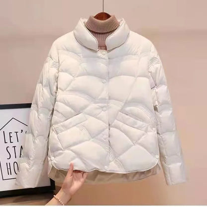 Women Jacket 2024 New Autumn Winter Parkas Female Light Thin Down Cotton Coat Femme Casual Short Warm Basic Outerwear Ladies Top