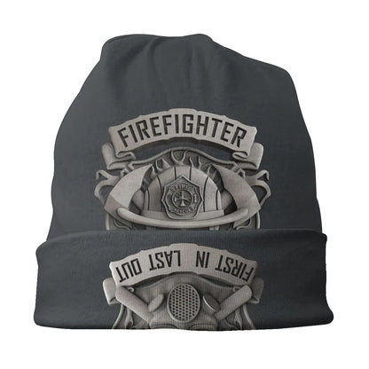 Fireman Fire Rescue Skullies Beanies Caps Router Firefighter Thin Hat Autumn Spring Bonnet Hats Men Women's Unisex Ski Cap