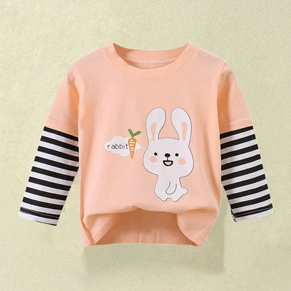 Children's Clothing Boys Girls T-Shirt kids clothes Cartoon Tops Long Sleeve Baby Clothing Autumn Winter Cotton Print Sweatshirt Style 6