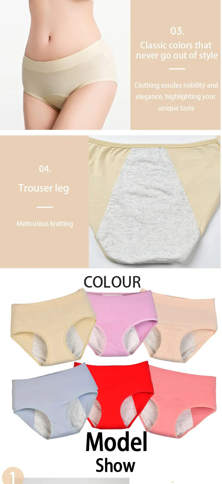 Women Physiological Underwear Menstrual Period Pants Cotton Leak Proof Briefs Medium Waist Postpartum Plus Size Panties XL-6XL