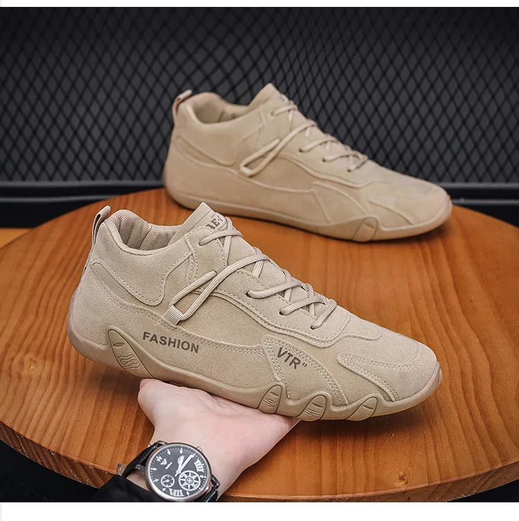 Men's Casual Shoes Winter Men's Ankle Boots Fashion Loafers for Men Classic Lace-up Sneakers  Non-slip New Tenis Masculinos