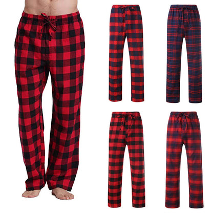 Christmas Casual Pants Fashion Men'S Bottoms Plaid Trousers Loose Navidad Joggers Home Sport  Pajama Xmas Gift Pantalones