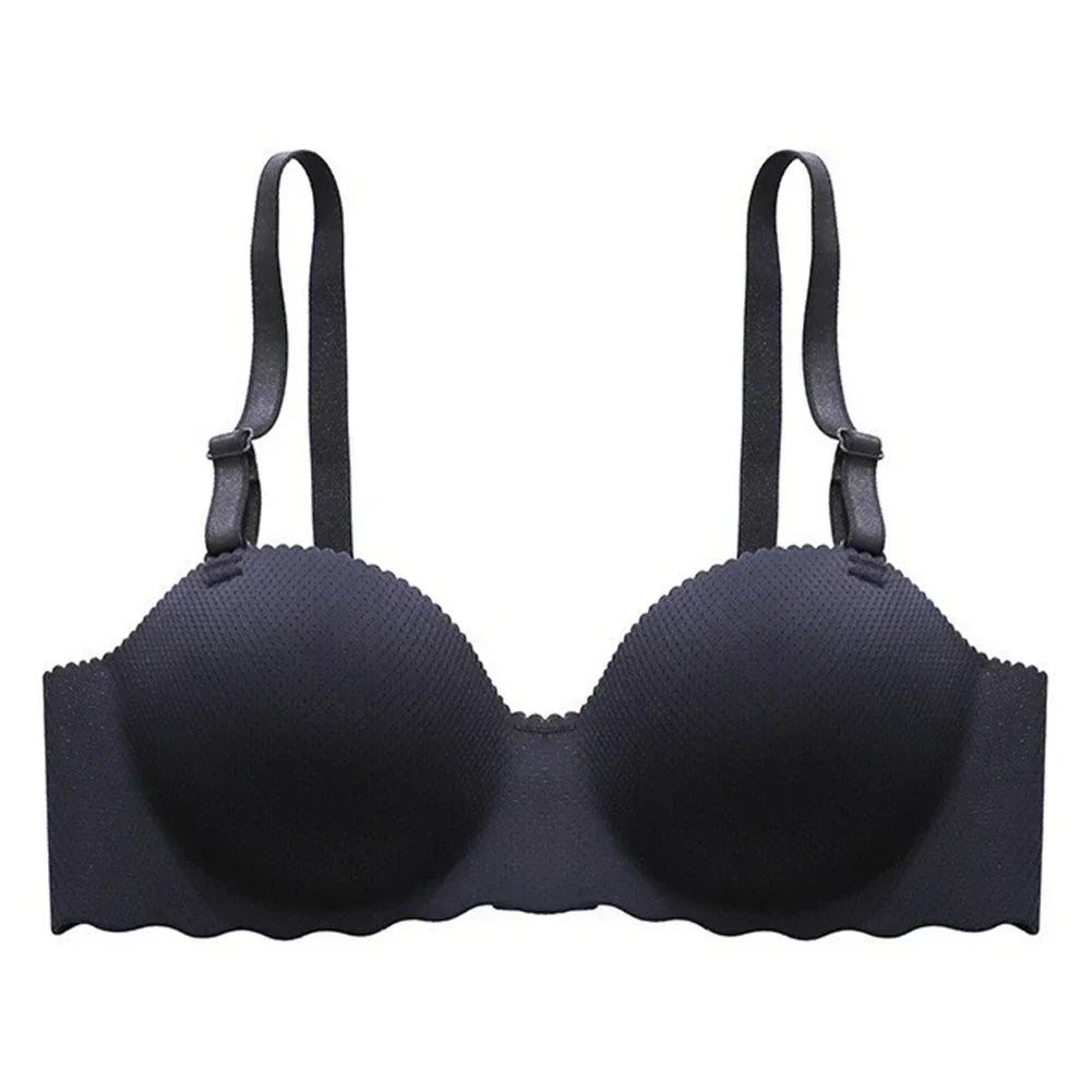 Sexy Bras Push Up Seamless Underwear For Women Solid Color Wireless Lingerie Gather Convertible Straps Brassiere