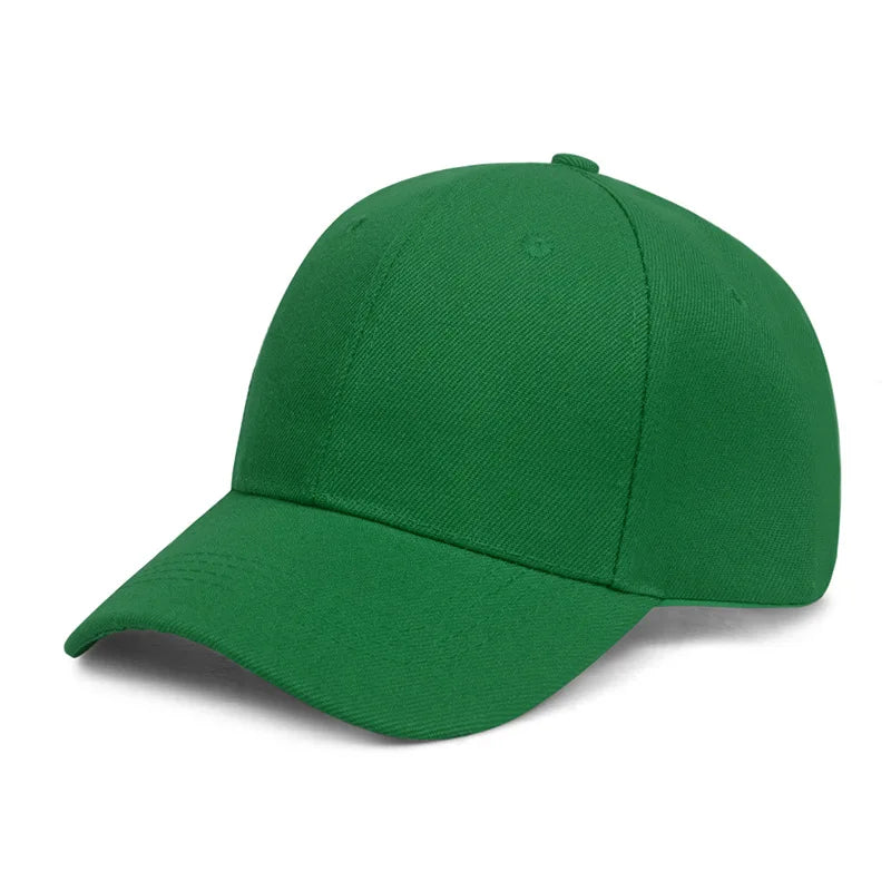 Solid Baseball Cap Cheap Women Men Summer Autumn Spring Sun Visor Hats Yellow Caps Green 56-60cm