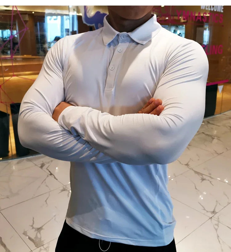 Men Compression Sport T-Shirt Long Sleeve Top Gym Running Clothing Fitness Tight Sportswear Hiking Rashgard Sweatshirt Plus Size