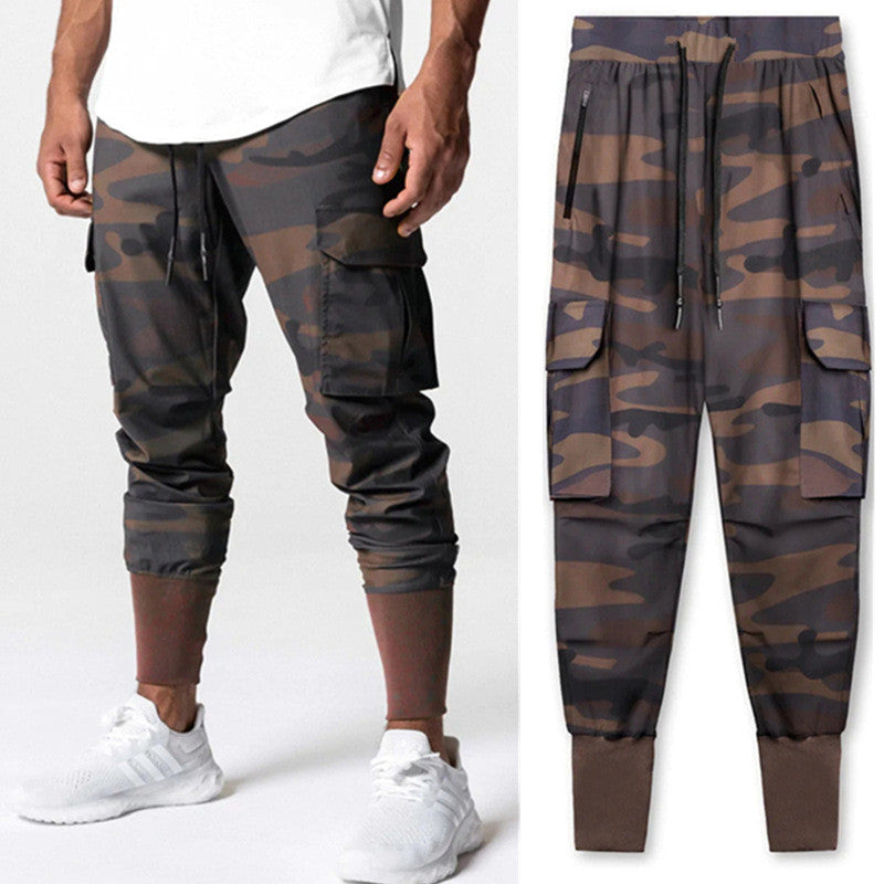 Cute Spring Men's Fitness Casual Loose Thin Woven Workwear Leggings Pants