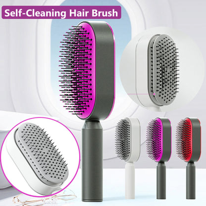 Hair Brush For Women One-key Cleaning Hair Loss Airbag Scalp Comb Hairbrush