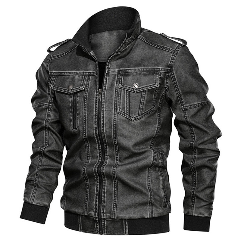 Cute Urban Winter And Autumn Men's Leather Jacket Motorcycle Jackets 2023