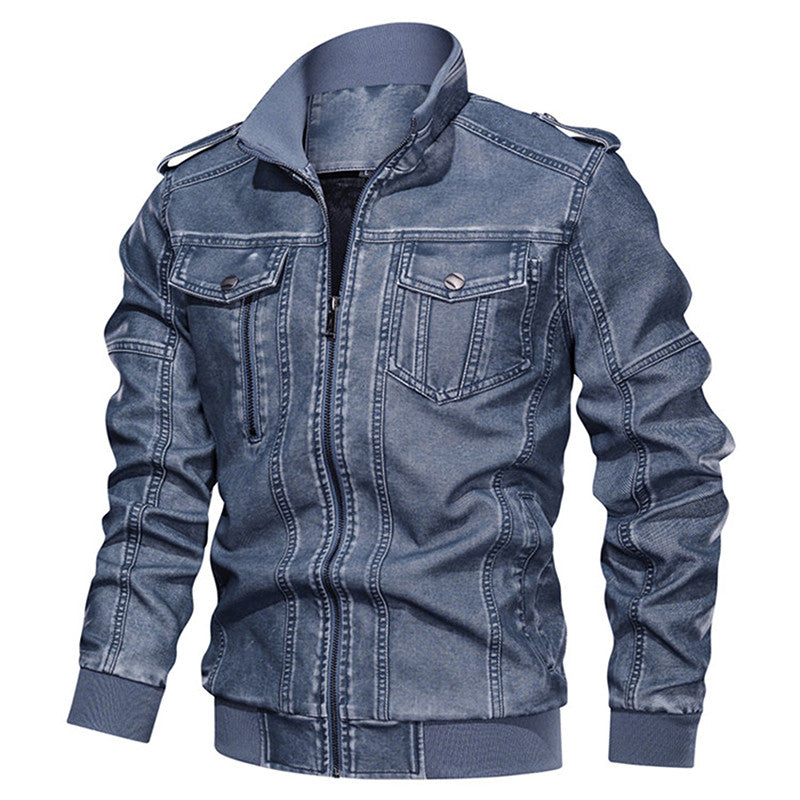 Cute Urban Winter And Autumn Men's Leather Jacket Motorcycle Jackets 2023