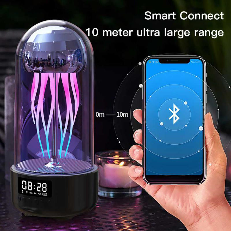 Creative 3in1 Colorful Jellyfish Light Smart Decoration Bluetooth Speaker