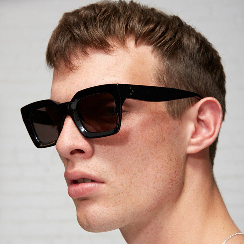 Men And Women Square Personality Retro Glasses Trend