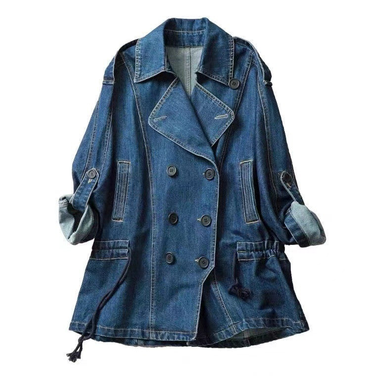 Lovely Women's Fashion Loose Casual Denim Coat