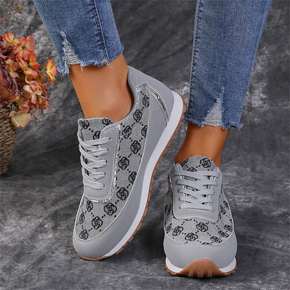 Lace-up Sneakers Casual Fashion Lightweight Breathable Walking Running Sports