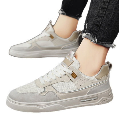 Cute Men's Versatile Fashion White Shoes Sneakers Male