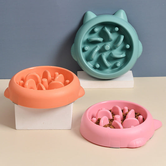 Pet Dog Cat Slow Feeder Bowls Anti Choking Slow Feeder Bowl